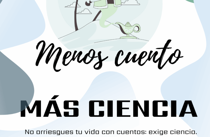 Menos cuentos, más ciencia